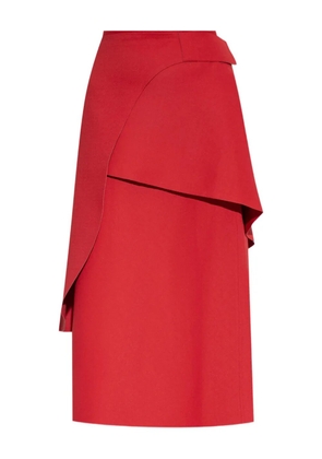 Tory Burch layered asymmetric midi skirt