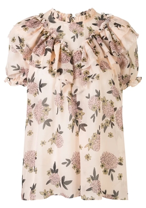 Macgraw Migration floral top - Neutrals