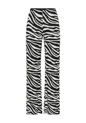 MALIPARMI zebra-print straight trousers - Black