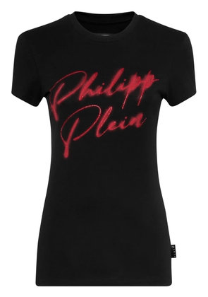 Philipp Plein crystal-embellished cotton T-shirt - Black