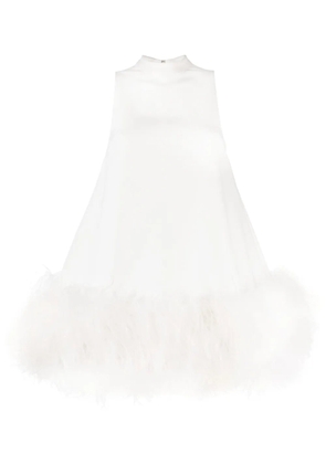 Rachel Gilbert Linc feather-embellished minidress - White