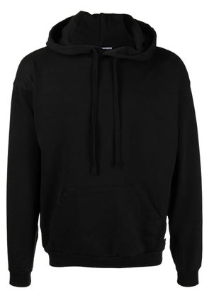 FOO AND FOO logo-patch drawstring hoodie - Black