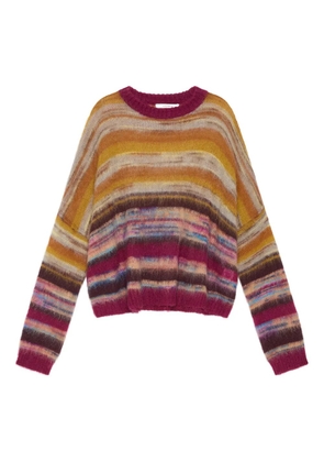 MALIPARMI striped mohair sweater - Red