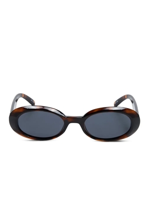 Le Specs WORK IT! oval-frame sunglasses - Brown