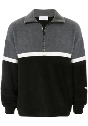 Ports V oversized funnel-neck sweatshirt - Grey