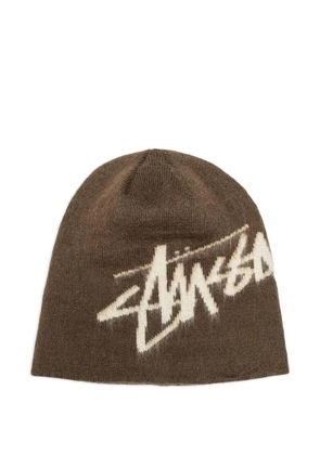Stüssy logo-detail skullcap - Brown