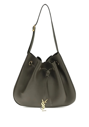 Saint Laurent drawstring leather shoulder bag - Black