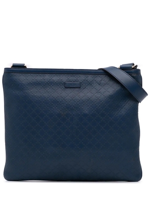Gucci Pre-Owned 2016-2024 Leather Diamante Hilary Lux crossbody bag - Blue