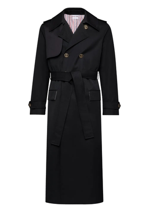 Thom Browne Double-breasted trench coat - Black
