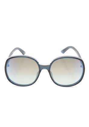 Christian Dior Pre-Owned 20s round-frame sunglasses - Blue