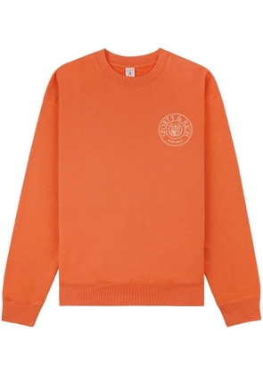 Sporty & Rich Connecticut Crest logo-print sweatshirt - Orange