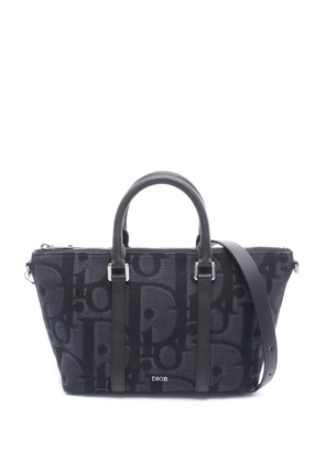 Christian Dior Pre-Owned 2010-2025 Oblique Canvas Weekender 25 satchel - Blue