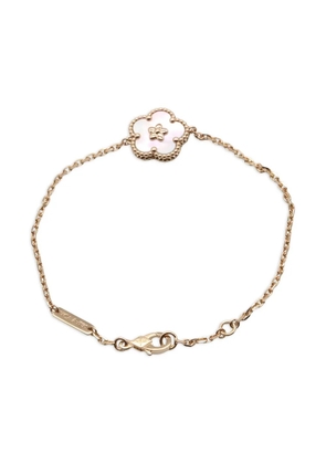 Van Cleef & Arpels Pre-Owned 18K rose gold Lucky Spring Plum Blossom mother of pearl bracelet
