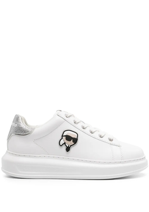 Karl Lagerfeld K/Ikonik Kapri leather sneakers - White