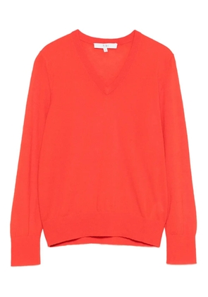 Tibi V-neck long-sleeve sweater - Red