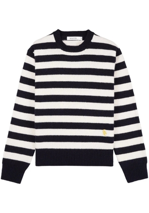 Sporty & Rich striped wool jumper - White