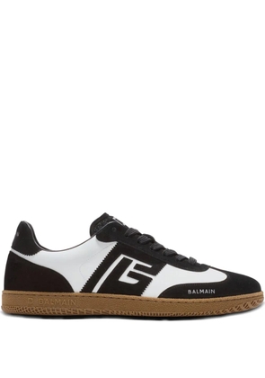 Balmain two-tone lace-up sneakers - Black