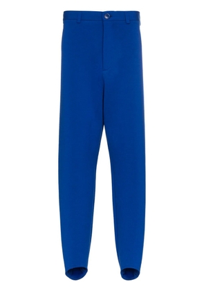 Balenciaga Zip Front Stirrup Leg Sweatpants - Blue