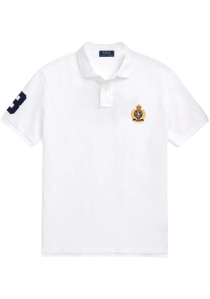 Polo Ralph Lauren Triple Pony-embroidered cotton polo shirt - White