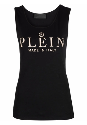 Philipp Plein logo-print tank top - Black