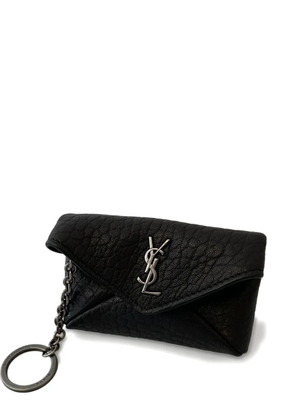 Saint Laurent Cassandre envelope key-case - Black