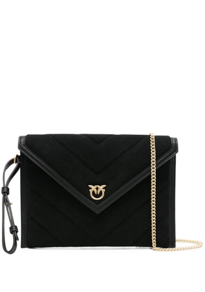 PINKO quilted flap clutch bag - Black