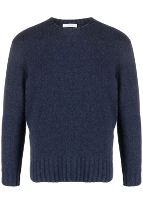Cruciani crew-neck fine-knit jumper - Blue