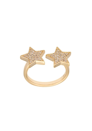 ALINKA 'Stasia' diamond double star ring - Metallic