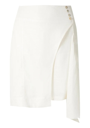 Olympiah Ylang asymmetric short skirt - White