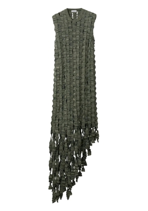 Burberry crocheted silk-blend midi dress - Green