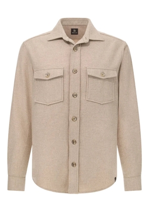 Boggi Milano pointed-collar breast-pockets shirt - Neutrals