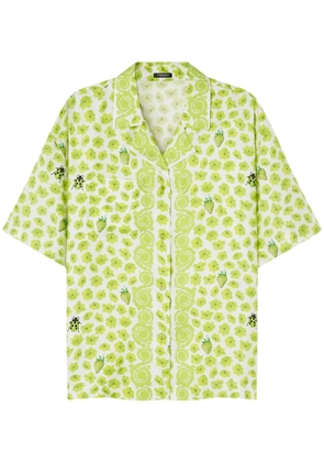 Versace Strawberry Garden silk shirt - Green