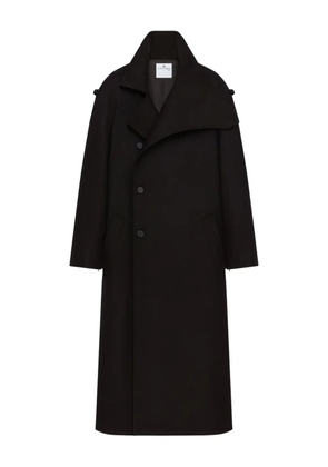 Courrèges double-breasted trench coat - Black