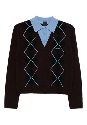 Juun.J logo-detailing sweater - Red