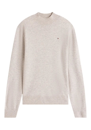 Tommy Hilfiger logo-embroidered sweater - Neutrals
