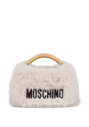 Moschino logo-embroidered tote bag - White
