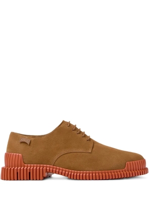Camper Pix lace-up suede oxford shoes - Brown