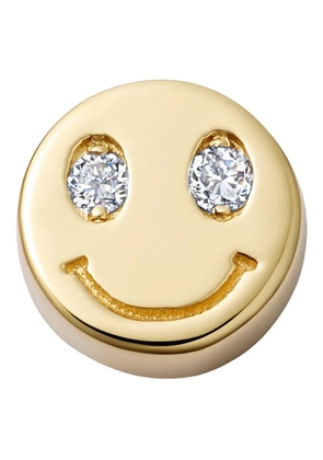Loquet 18K yellow gold Happy Face diamond charm