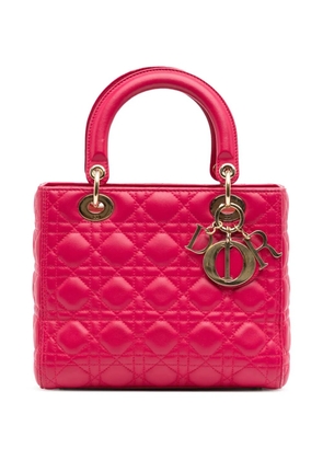 Christian Dior Pre-Owned 2014 Medium Lambskin Cannage Lady Dior satchel - Pink