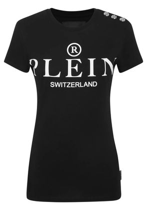 Philipp Plein logo-print cotton t-shirt - Black