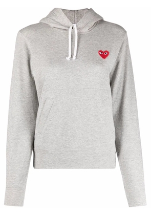 Comme Des Garçons Play patch-detail hoodie - Grey