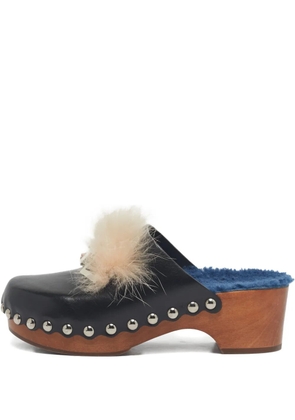 Fendi Pre-Owned Moonster clogs - Black