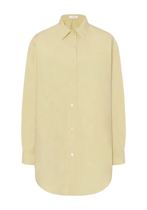 The Row Millerina long-sleeve button-up shirt - Yellow