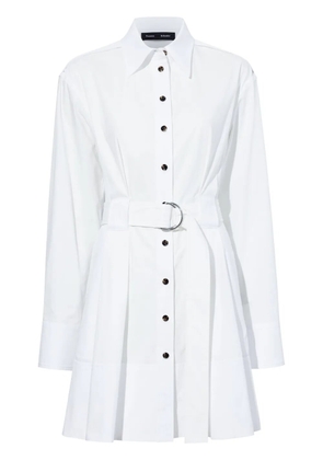 Proenza Schouler long-sleeve poplin shirt dress - White