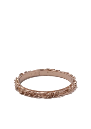 Wouters & Hendrix Gold 18kt rose gold Figaro Chain ring - Pink