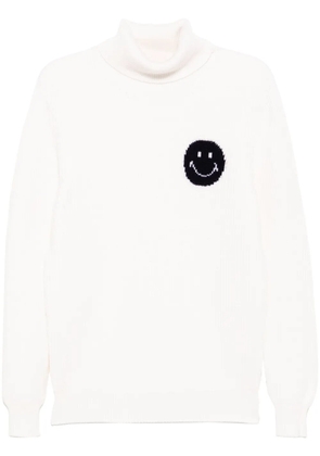 Joshua Sanders fisherman's smile roll-neck jumper - White