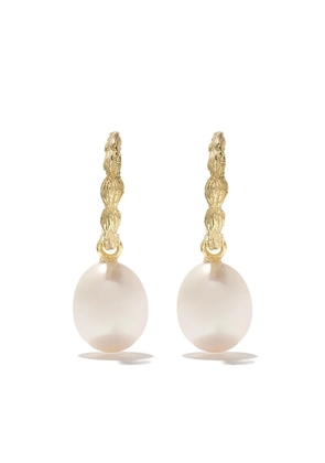 Wouters & Hendrix Gold 18kt yellow gold Organic Pearl hoops