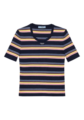 Prada striped T-shirt - Blue