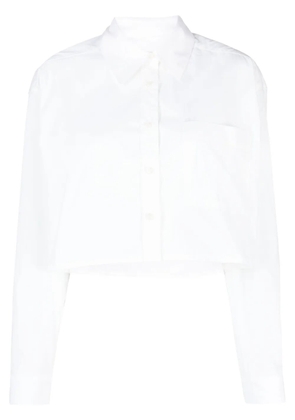 Ba&Sh long-sleeve cropped shirt - White