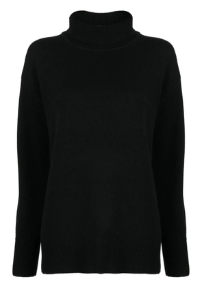 JOSEPH roll-neck merino wool jumper - Black